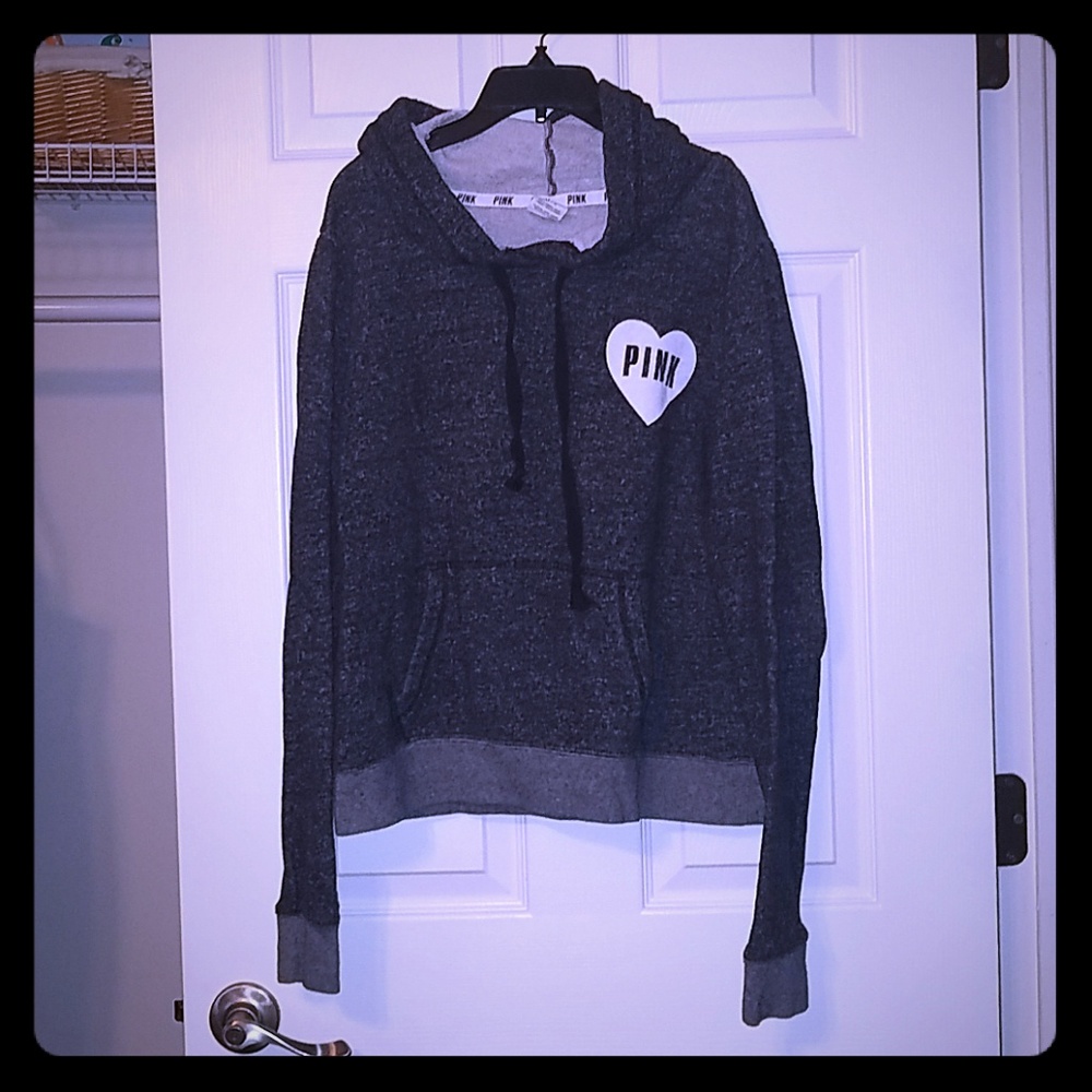 Pink pullover hoodie